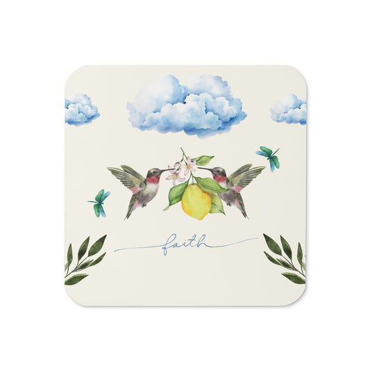 She Believes Hummingbird Coaster