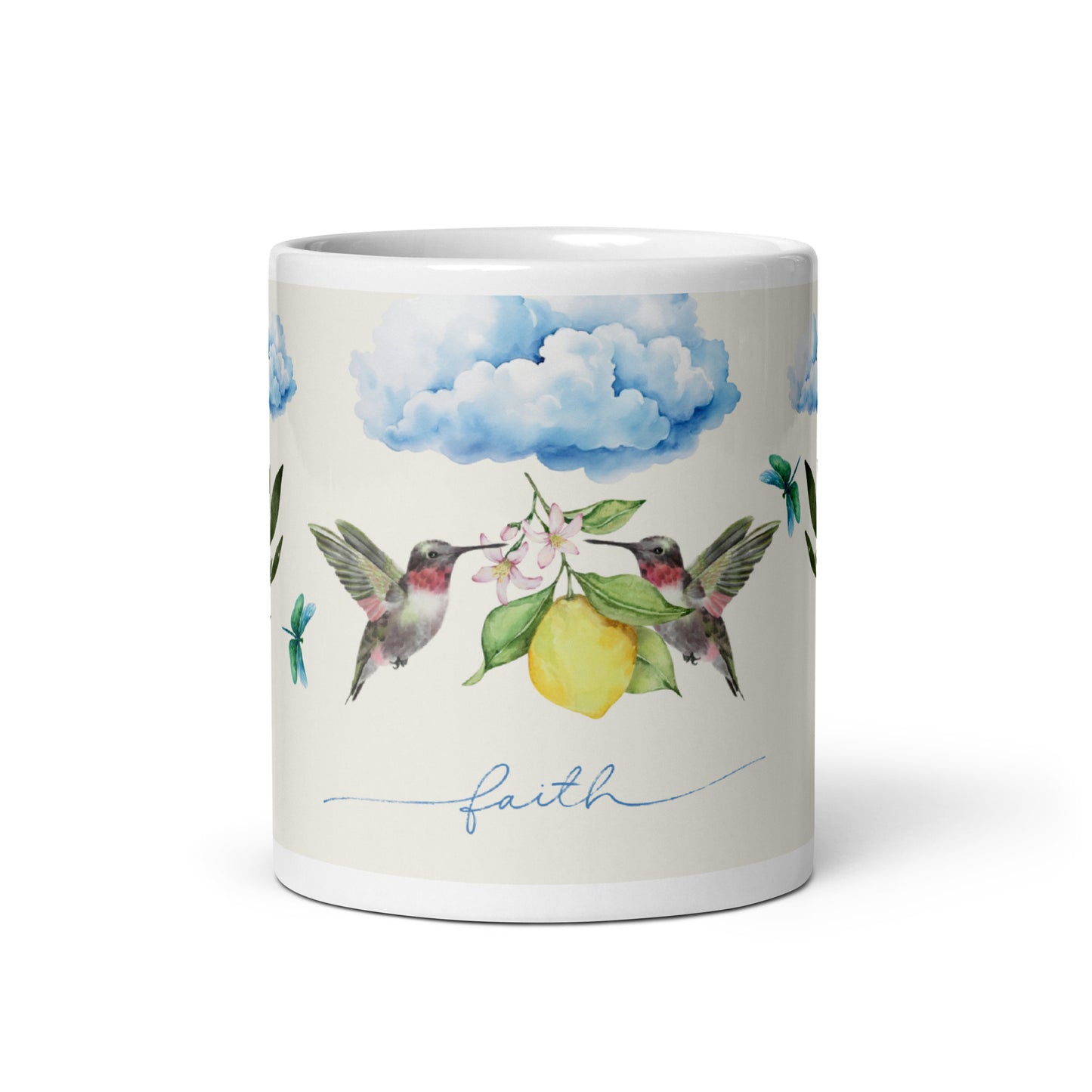 She Believes Hummingbird Mug