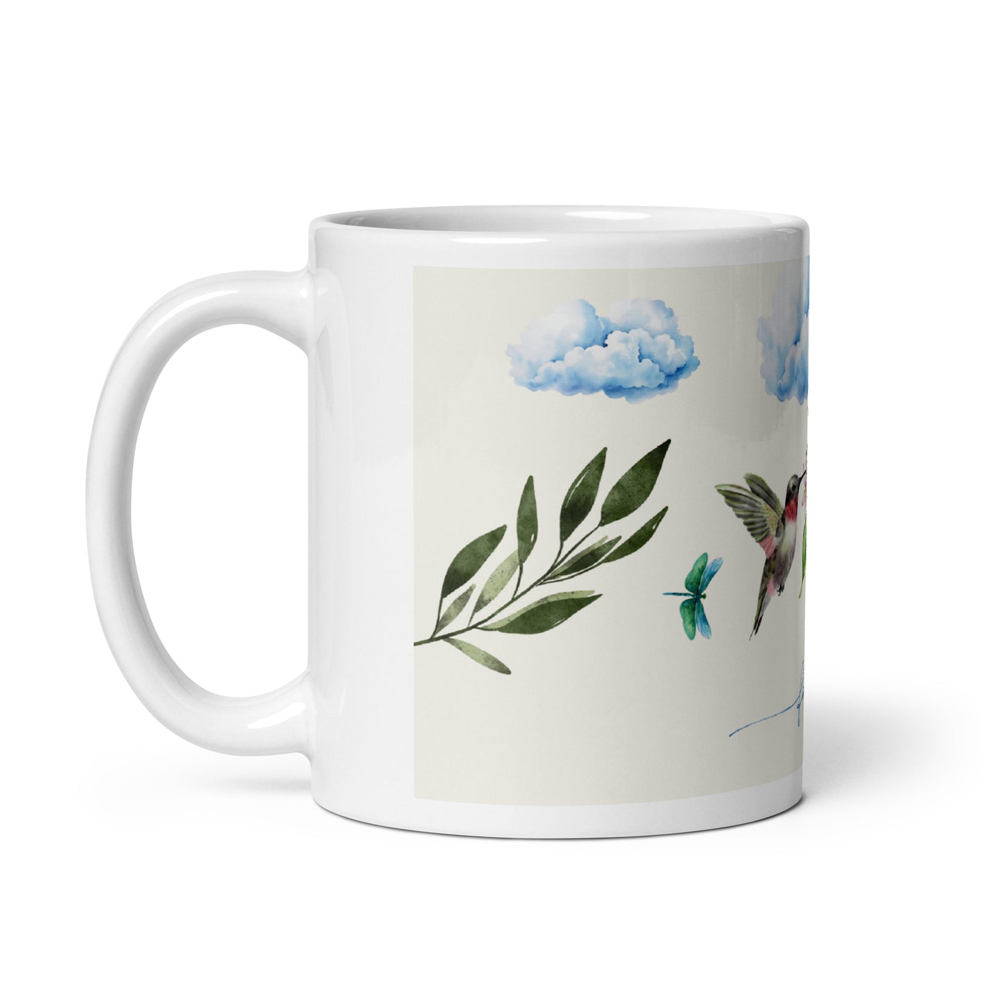 She Believes Hummingbird Mug