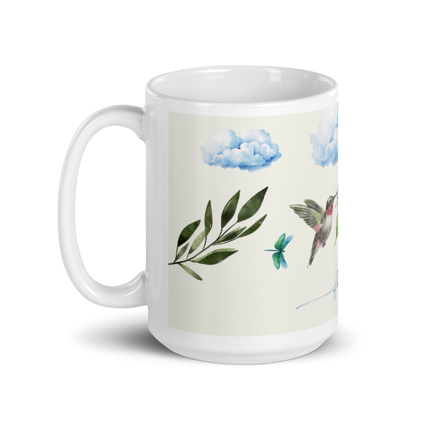 She Believes Hummingbird Mug