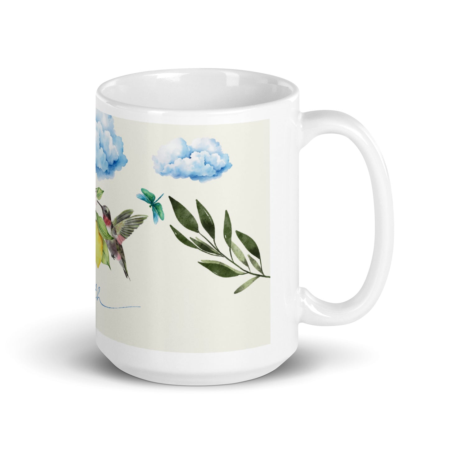 She Believes Hummingbird Mug