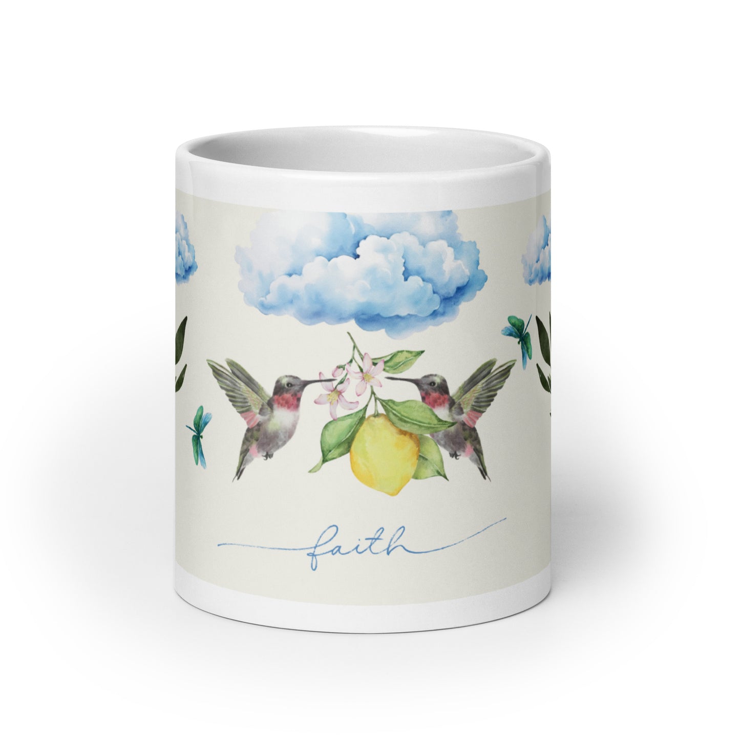 She Believes Hummingbird Mug