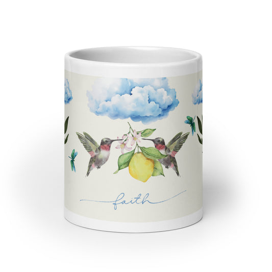 She Believes Hummingbird Mug