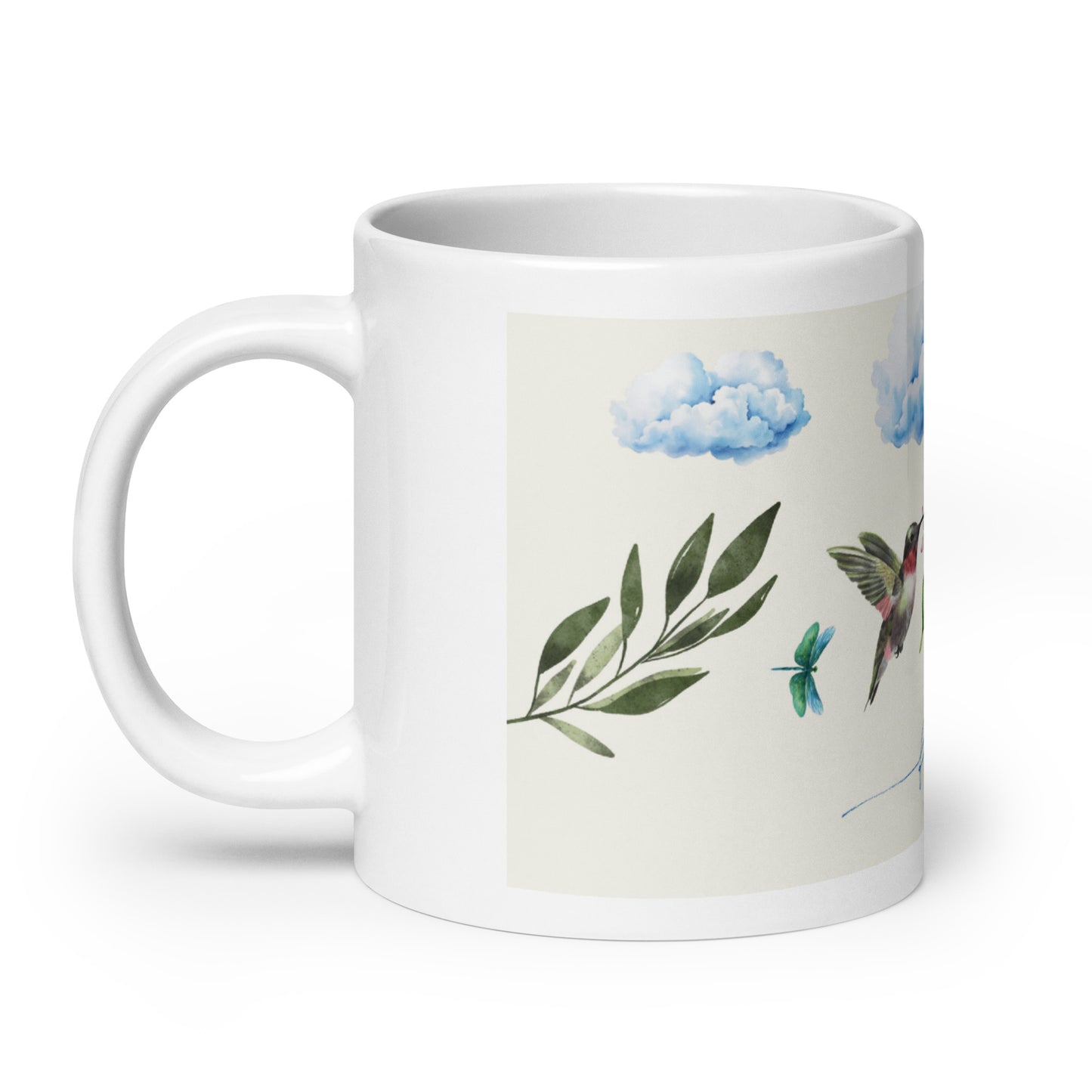 She Believes Hummingbird Mug