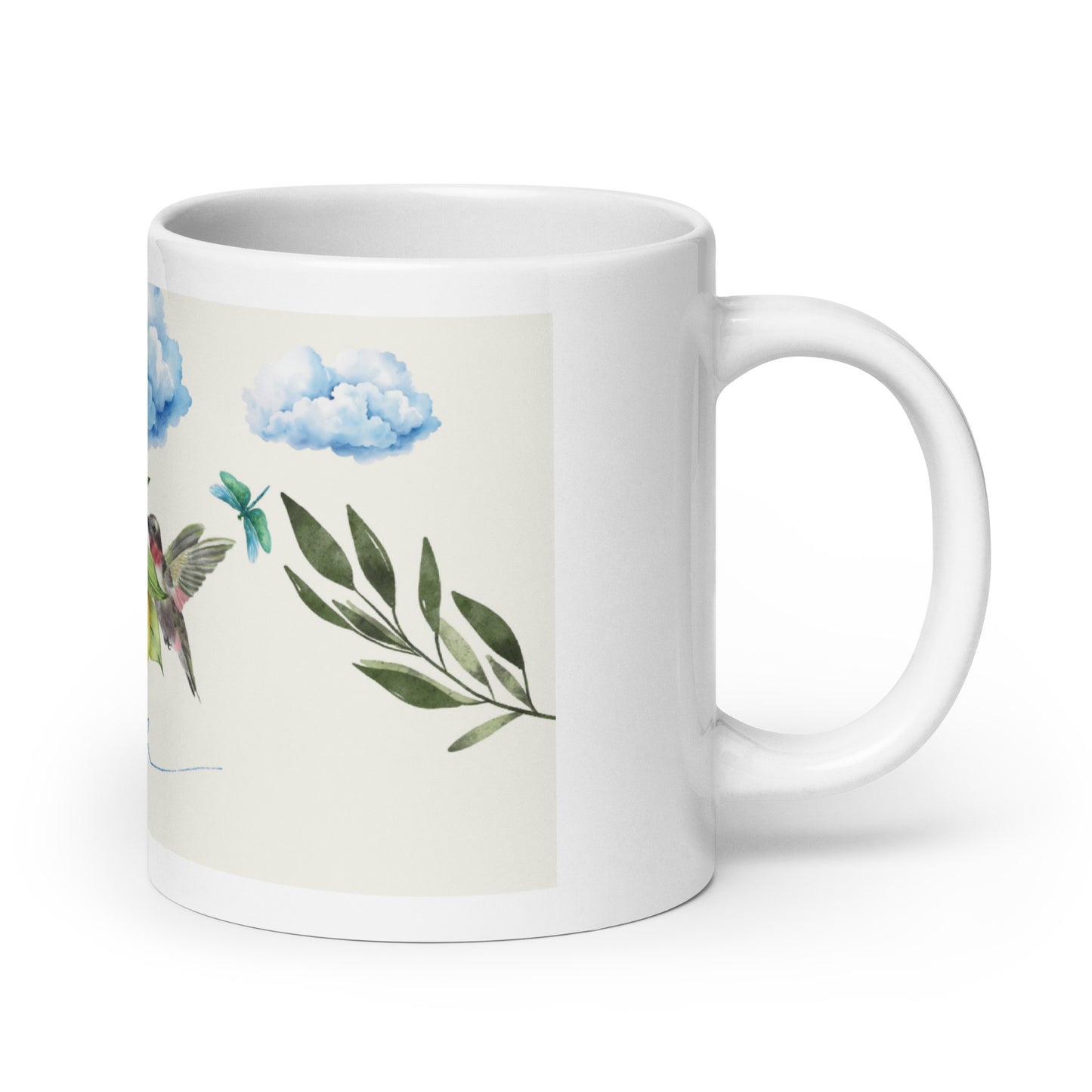 She Believes Hummingbird Mug